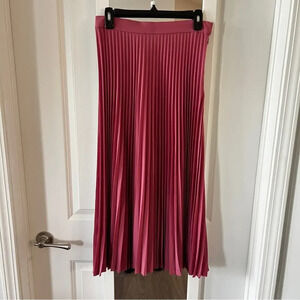 & Other Stories Rose Pleated A-Line Skirt